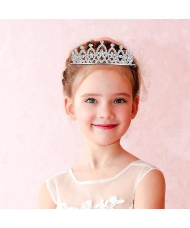 4 Pack Crystal Tiara Silver Crowns - Princess Headbands for Bridal Wedding, Prom, Birthday - Classic Style - Buy Online on GoSupps.com