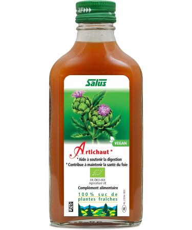 Salus Organic Artichoke Organic Artichoke Juice Supplement Helps with Digestion and Liver Health Vegan No Additives - Buy Online on GoSupps.com