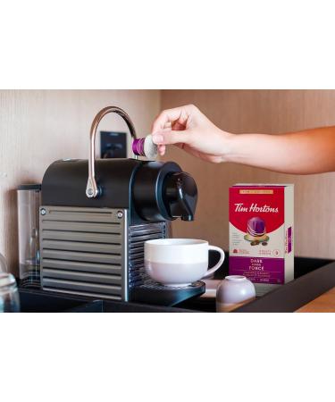 Tim Hortons Dark Lungo Capsules Nespresso Original Line Compatible Capsules 10 Count Dark Lungo 10 count (Pack of 1) - Buy Online on GoSupps.com