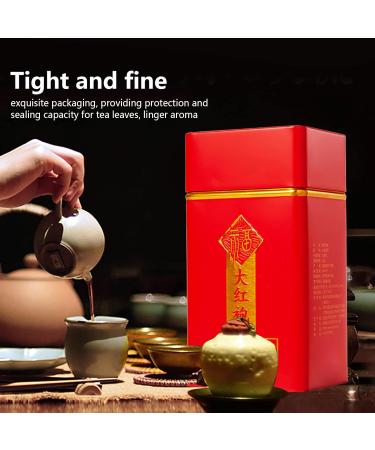  Gavigain 50g Dahongpao Tea Highly Flavored Chinese Oolong Tea Fujian Wuyi Rock Tea Dahongpao Oolong Tea Canned Da Hong Pao Tea for Tea Lovers Gift Idea for Friends and Family - Buy Online on GoSupps.com