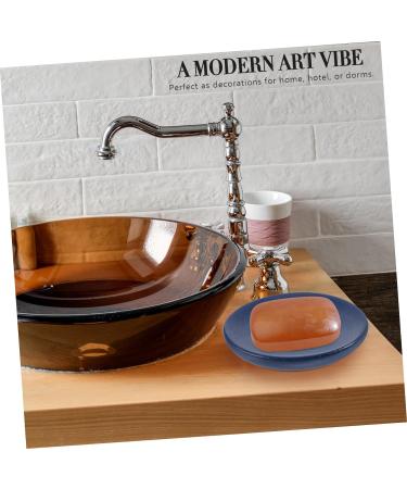 KONTONTY 1pc Box Soap Box Rectangular Soap Dish Bathing under Bar Soap Holder Washbasin Hook Sink Dark Blue Soap Dish Strip Holder Orange Pumpkin Bowl Ins Soap Dish Ceramics Jewelry Plate 1 M - Buy Online on GoSupps.com