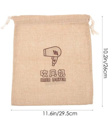 LALAFINA 2pcs Travel Supplies Travel Stuff Drawstring Storage Bag Velvet Bag Hair Dryer Travel Bag - Buy Online on GoSupps.com