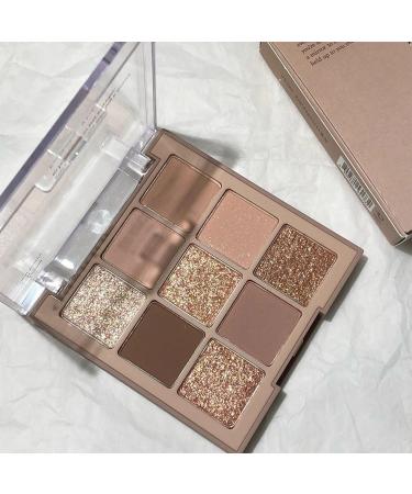 Nude Gold Eyeshadow Palette | Matte Shimmer & Glitter | Long-Lasting Waterproof Makeup | Highly Pigmented Neutral Browns - Buy Online on GoSupps.com