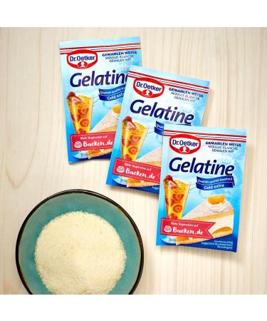 Dr Oetker White Gelatine Powder 3x9g Pack - Premium Quality for Perfect Cooking Results - Buy Online on GoSupps.com