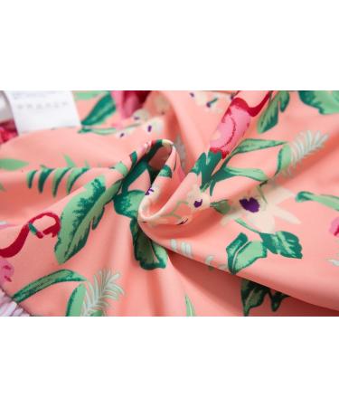 BONVERANO Toddler Girls Long-Sleeve Swimsuit | UPF 50+ Sun Protection | 2-3 Years | Peony Print - Buy Online on GoSupps.com