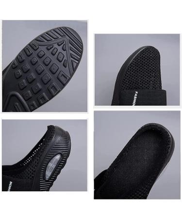 Rsaveld Air Cushion Slip-On Walking Shoes - Orthopedic Diabetic Shoes for Swollen Feet (Black 10) - Buy Online on GoSupps.com