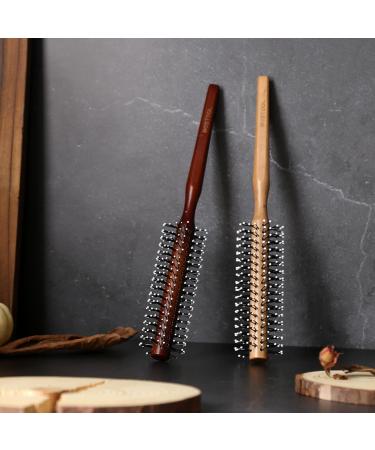 Bestool Small Round Brush for Short & Medium Hair - Professional Blow-Drying & Styling Tool for Men | Red-Brown Round Hair Brush - Buy Online on GoSupps.com
