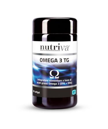 Nutriva Omega 3 TG - Food supplement based on fish oil rich in omega 3 fatty acids (90 capsules)