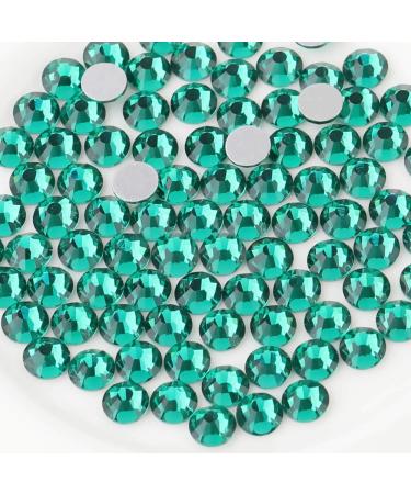 Beadsland 288 pieces flat back rhinestones nail crystals rhinestones for nails blue zirconia SS30 (6.4-6.6mm) Blauer Zirconia SS30/288PCs