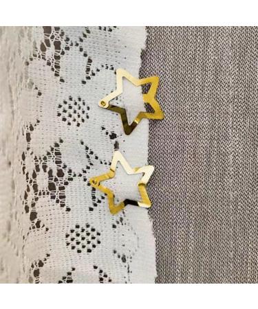 10 Pcs Gold Star Hair Clips Metal Snap Hair Clips Hair Barrettes Hair Side Clamps Headdress Cute Hair Accessories for Women Girls Beauty Clips and Barrettes - Buy Online on GoSupps.com
