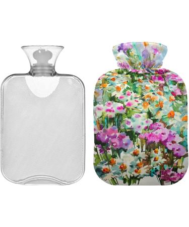 Shop Naanle Romantic Spring Flowers Heat Bottle - 1L Transparent Hot Water Bottle for Hand & Foot Pain Relief | Ideal for Warmth and Cold Therapy - Buy Online on GoSupps.com