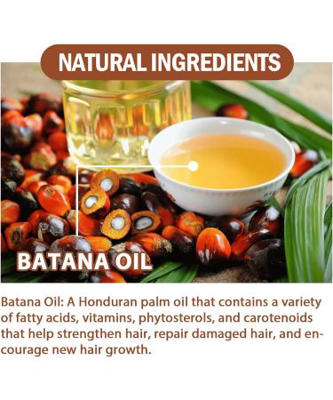 Organic Batana Oil Hair Butter - Promotes Hair Growth, Repairs & Nourishes Damaged Hair | 100% Pure Raw Batana Oil for Healthy Scalp and Hair - Buy Online on GoSupps.com