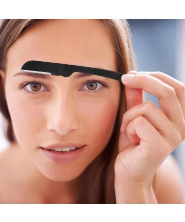 TEHAUX Rasoir Sourcils Pliable en Acier Inoxydable avec Grille de Protection Manche Mat Antid rapant Kit de 5 Pi ces R utilisables Mise des Sourcils Rasage du Visage - Buy Online on GoSupps.com