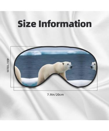 Polar Bear Double-Sided Sleep Eye Mask | Soft Comfortable Blindfold with Adjustable Strap | Block Light | Ideal for Travel & Relaxation - Buy Online on GoSupps.com