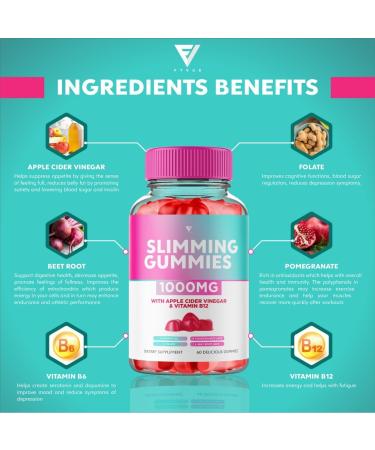 Apple Cider Vinegar Slimming Gummies for Weight Loss | It Works Keto Diet | Appetite Suppressant & Fat Burner for Women - 60 Gummies - Buy Online on GoSupps.com
