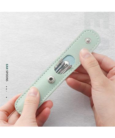 2023 Professional Ear Cleaning Master: 6-Piece Stainless Steel Earwax Cleaning Tool Set in PU Leather Case (Yellow) - Buy Online on GoSupps.com