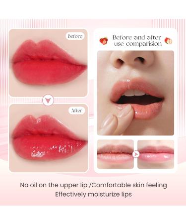 Greoer 6 Pieces Lip Balm Lip Oil Set Fruit-flavored Moisturizing Lip Gloss Plumping Lip Gloss Crystal Jelly Liquid Lipstick for Women and Girls Peach Orange Avocado Strawberry Grape Cherry 1 count (Pack of 6) - Buy Online on GoSupps.com