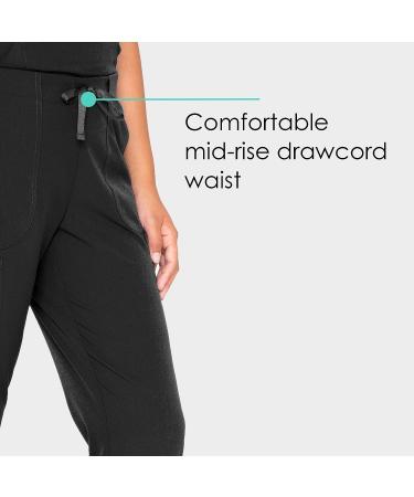 BARCO Skechers Vitality Charge Women's Scrub Pant - Small Black | 4-Way Stretch, Mid-Rise Medical Pant - Buy Online on GoSupps.com