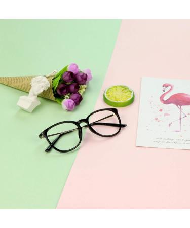 VisionGlobal Blue Light Blocking Glasses for Men & Women - Anti Eye Strain Stylish Oval Frame 3.00x Magnification Glare Reduction - Buy Online on GoSupps.com