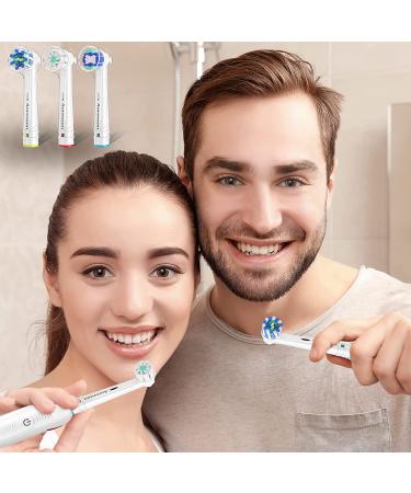 Aoremon 12 Pack Toothbrush Heads Compatible with Oral B Braun Electric Toothbrush - Precision Clean, Cross Action, Pro GumCare - Fits 7000, 1000, 3000, 5000, 9600 - Buy Online on GoSupps.com