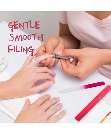 3 Pack Crystal Glass Nail File Set with Case - Professional Czech Glass Fingernail File for Gentle Nail Care - Buy Online on GoSupps.com