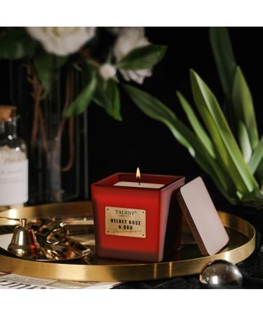 Scented Soy Candles - Deluxe Noble Aromatherapy Velvet Rose & Oud - 7.05oz | Home Fragrance - Buy Online on GoSupps.com