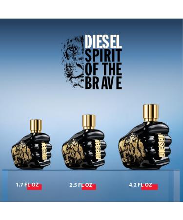 Diesel Spirit of the Brave Men's Gift Set Eau de Toilette Spray Cologne 4.2 Fl. Oz 2 Pack Shower Get 3.4 Fl. Oz. and 1.7 Fl. Oz. - Buy Online on GoSupps.com