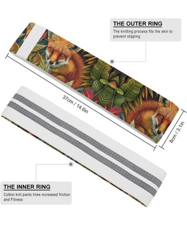 Vibrant Leaf Pattern Resistance Bands | Durable Elastic Leg Bands for Effective Workouts | International Shipping Available - Buy Online on GoSupps.com