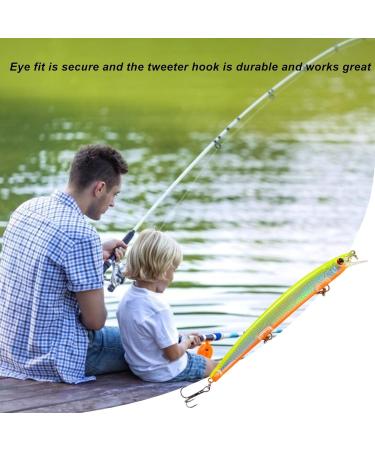 Minnow Angelk der Topwater Wobbler & Swimbait f r Hecht Forelle & Zander | Hochwertige Angelk der in Gelb Internationaler Versand verf gbar - Buy Online on GoSupps.com