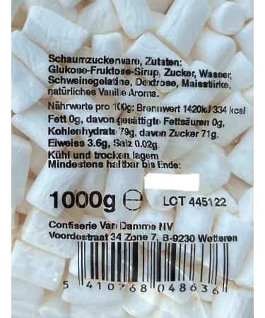 Mr. Mallo Mini Marshmallows 1000g - Bulk Soft Candy for Baking & Decorating | International Shipping - Buy Online on GoSupps.com