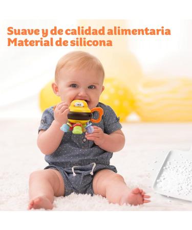 MyDova BPA-Free Baby Bite Toys | Silicone Grasping & Chewing Rings | Rattling Gripping Ball | Perfect Gift for 0-18 Months - Buy Online on GoSupps.com