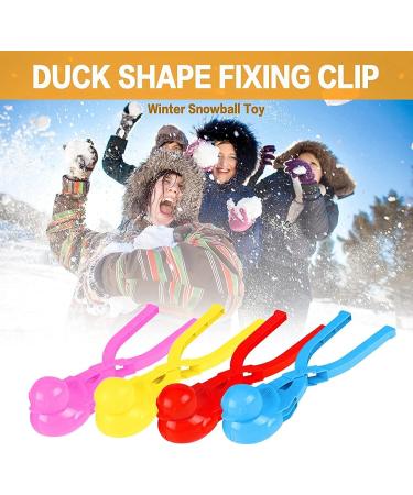 Cartoon Duck Snowball Maker Tool with Handle - 4PC Snow Ball Toys for Kids & Adults | Outdoor Winter Fun for Snowball Fights - Buy Online on GoSupps.com
