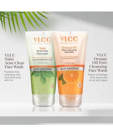 Buy VLCC Combo Kit: Orange Oil & Tulsi Face Wash (150ml Each) - Best International Shipping - Buy Online on GoSupps.com