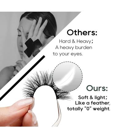 Jiocolor Fluffy False Eyelashes 7 Pairs - 3D 6D Long Wispy Natural Look Faux Mink Lashes - Pack X23 - 11mm-17mm - Buy Online on GoSupps.com