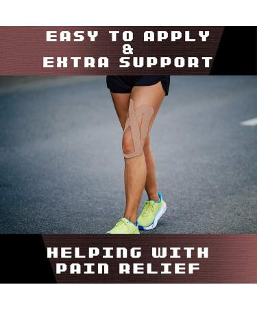 Buy Sports Kinesiology Tape - 10 Pcs Breathable & Water Resistant Pre-Cut for Knee Patella & Meniscus - SP156 - Buy Online on GoSupps.com