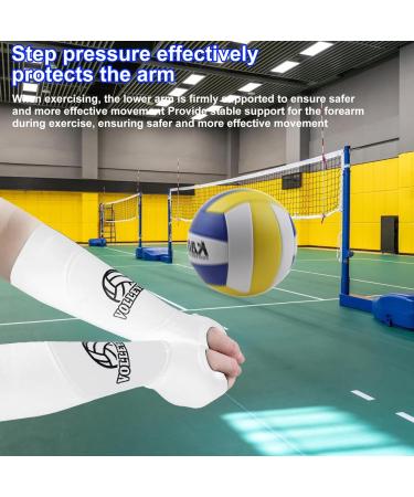 Homury Volleyball Arm Sleeves for Women - Compression Support with Protective Pads & Thumb Hole - Buy Online on GoSupps.com