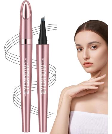 4 Point Eyebrow Pencil 3d Waterproof Microblading Eyebrow Eye Brow Microblade Long Lasting Brow Pencils Light Brown Black Dark Brown Gray 1 count (Pack of 1) - Buy Online on GoSupps.com