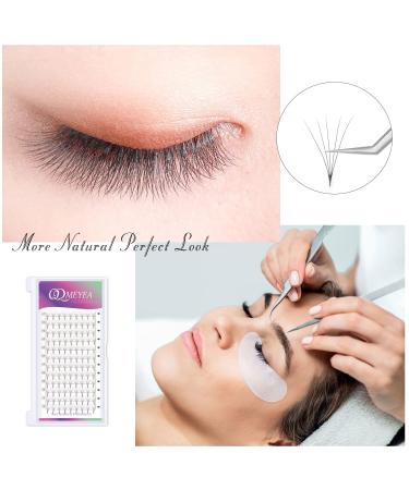 QDMEYEA 10mm 5D-0.07-D Curl Premade Fans Eyelash Extensions for 5D Volume - Long Stem, High Quality Supplies - Buy Online on GoSupps.com