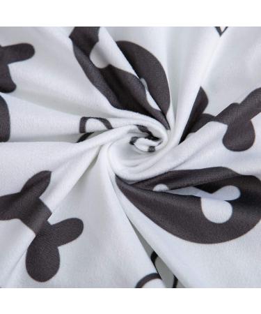 FreAire G Gabrielmodu Dog Bones Print Decorative Pillow Covers - Set of 2, White and Black - Buy Online on GoSupps.com