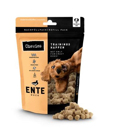 Chewies training bats duck dogeleckerli grain -free soft and without sugar - monoprotein dog -gelis in the reclaimable packaging - made in Germany (6 x 175 g) duck 175g (6 Pack)