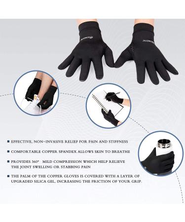 HENOTIC Copper Arthritis Compression Gloves - Full Finger, Breathable & Moisture-Wicking - Relieves Carpal Tunnel, Rheumatoid Pains & Joint Swelling - Large Size - Buy Online on GoSupps.com