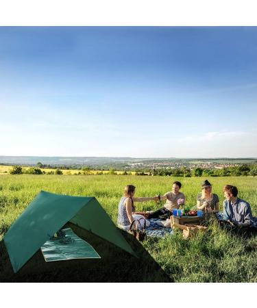 Camping Tent Tarp Hammock Rain Fly Tarp | Waterproof 10X10FT Green Tarp for Backpacking | Lightweight Emergency Shelter Tarp - Buy Online on GoSupps.com