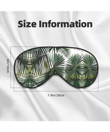 Palm Tree Leaves Soft Sleep Eye Mask | Breathable Eye Patch for Women | Perfect Travel & Relaxation Accessory - Buy Online on GoSupps.com