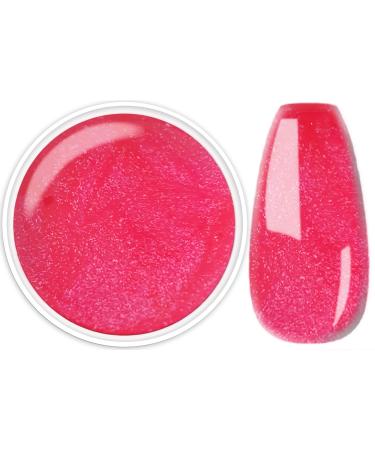 N+M PREMIUM COLOR UV Gel 5ml "PINK-GLIMMER" Shimmering color. Opaque no stirring. Professional quality. UV and LED