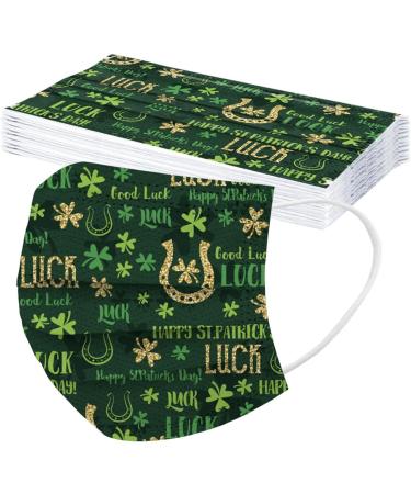 Buy WEXCV 50-Pack Disposable 3-Layer Mouth Protection | St. Patrick's Day Breathable Scarf - International Shipping Available - Buy Online on GoSupps.com
