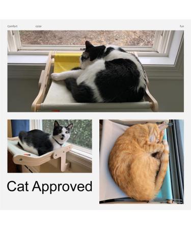 Cat Window Perch Hammock Seat for Indoor Cats | Sturdy, Adjustable, and Washable | Holds Up to 40 lbs | Blue - Buy Online on GoSupps.com