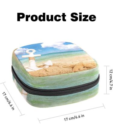Buy Women's Bonds Storage Pockets - Portable Period Kit & Feminine Product Bag - Anchor & Sea Design - Perfect for Girls - Buy Online on GoSupps.com