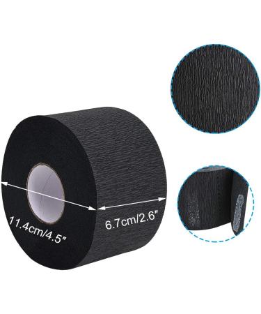 Noverlife 5 Pack Disposable Barber Paper Neck Strips - Black | Salon Haircut Styling & Coloring Wrap | Hairdressing Stretchy Neck Paper Tissue Roll - Buy Online on GoSupps.com