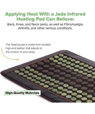 Infrared Heating Mat & Pillows - Far Infrared Turmaline with Natural Jade - CE Certified - Full Back Relief 53.3*96.5cm - Buy Online on GoSupps.com