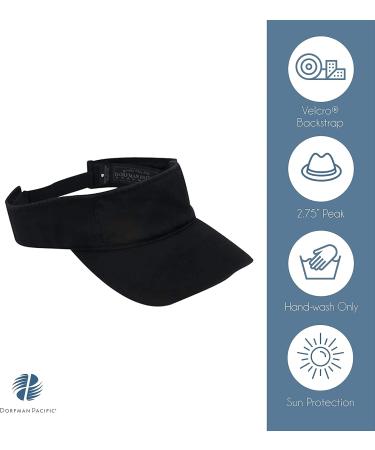 Dorfman Pacific Co. Men's Garment Washed Twill Visor - Navy - Buy Online on GoSupps.com